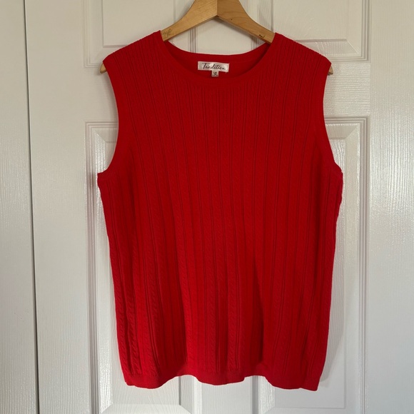 Red Sweater Vest - Picture 2 of 5